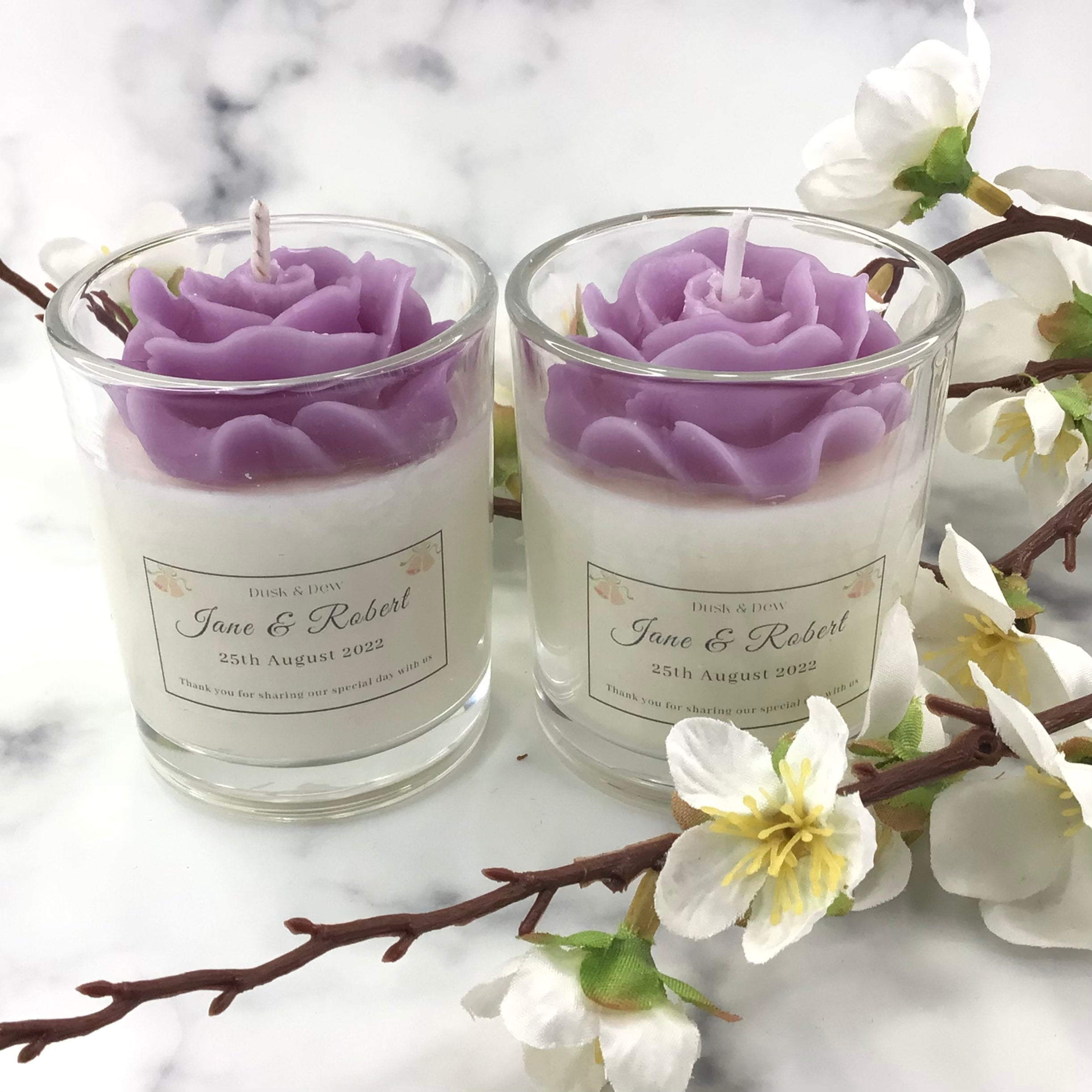 Small (80g) Flower Candle Pack of 3